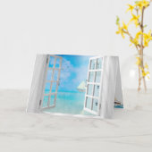 Geburtstag eines nautischen Fensters Karte (Gelbe Blume)