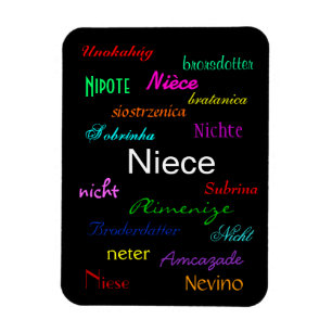 "Geburtstag eines Nichte I" individuell anpassbar Magnet