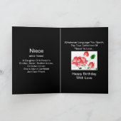 "Geburtstag eines Nichte" Karte (Innenseite)