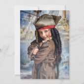 Geburtstag eines personalisierten Piraten Einladung (Rückseite)