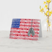 Geburtstag eines Soldaten Karte (Gelbe Blume)