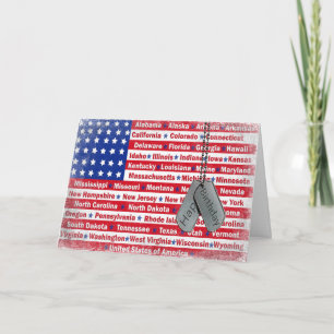 Geburtstag eines Soldaten Karte