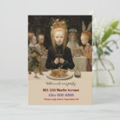 Geburtstag eines Vintagen Mädchens Einladung (Stehend Vorderseite)