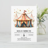 Geburtstag eines Zehntenkreises für digitale Kinde Einladung (Stehend Vorderseite)