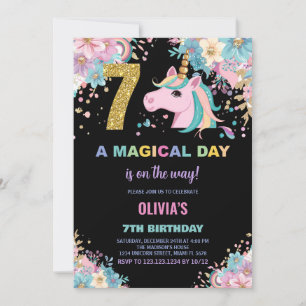 Geburtstag Einhorn Einladung zum Geburtstag