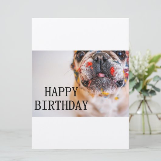 Geburtstag Einladung (Stehend Vorderseite)