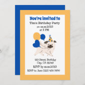 Geburtstag Einladung (Vorne/Hinten)