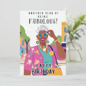 Geburtstag Einladung (Stehend Vorderseite)