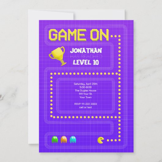 Geburtstag Einladung (Vorderseite)