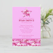 Geburtstag Einladung (Stehend Vorderseite)