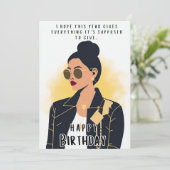 Geburtstag Einladung (Stehend Vorderseite)