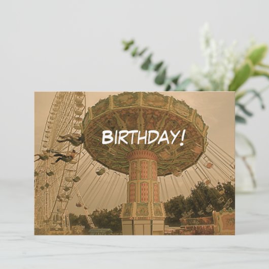 Geburtstag! Einladung (Stehend Vorderseite)