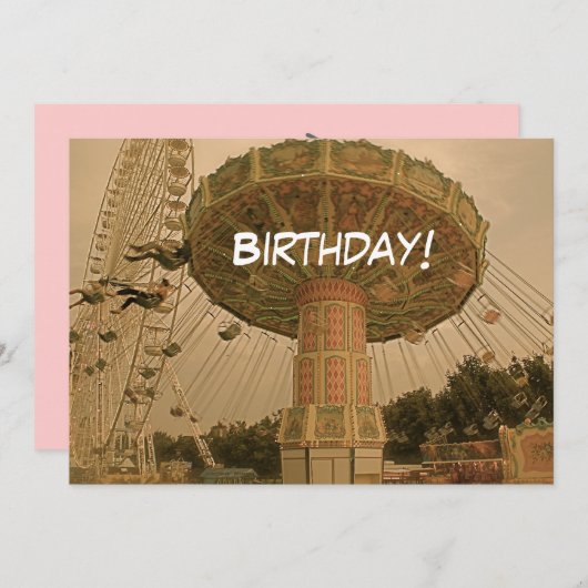 Geburtstag! Einladung (Vorne/Hinten)