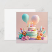 Geburtstag Einladung (Vorne/Hinten)