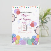 Geburtstag Einladung (Stehend Vorderseite)