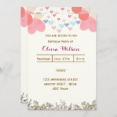 Geburtstag Einladung (Vorne/Hinten)