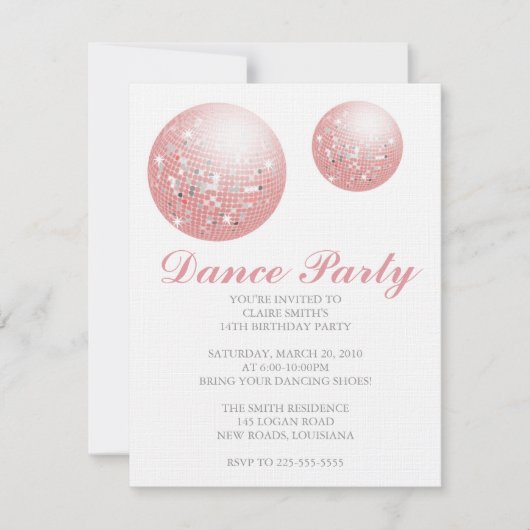 Geburtstag Einladung (Vorderseite)