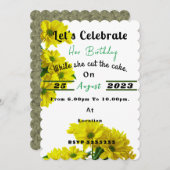 Geburtstag Einladung (Vorne/Hinten)