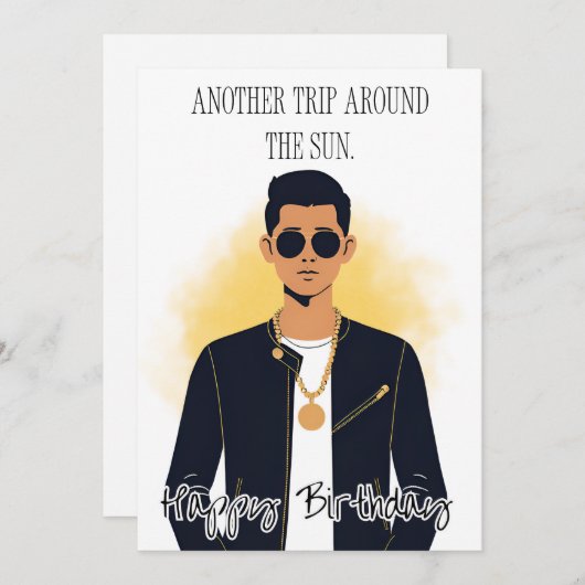 Geburtstag Einladung (Vorne/Hinten)