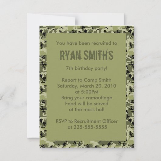 Geburtstag Einladung (Vorderseite)