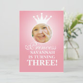 Geburtstag Einladung (Stehend Vorderseite)