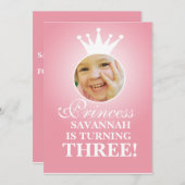 Geburtstag Einladung (Vorne/Hinten)