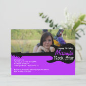 Geburtstag Einladung (Stehend Vorderseite)