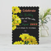 Geburtstag Einladung (Stehend Vorderseite)