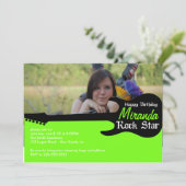 Geburtstag Einladung (Stehend Vorderseite)