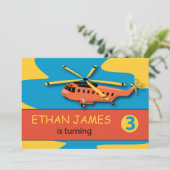 Geburtstag Einladung Individuelle Name 3. Geburtst (Stehend Vorderseite)