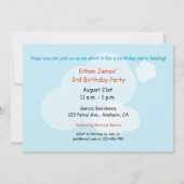 Geburtstag Einladung Individuelle Name 3. Geburtst (Rückseite)