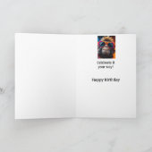 Geburtstag Einzigartiger Spaß einer Person Karte (Innenseite)