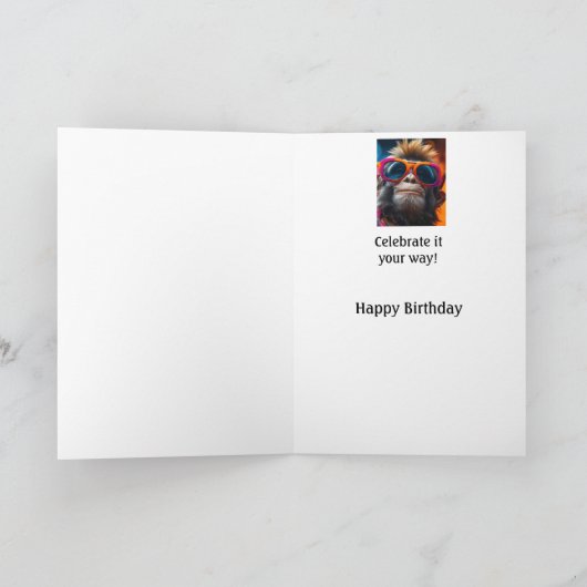 Geburtstag Einzigartiger Spaß einer Person Karte (Innenseite)