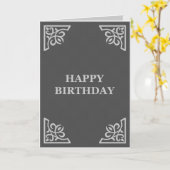 Geburtstag (elegantGreys) Karte (Gelbe Blume)