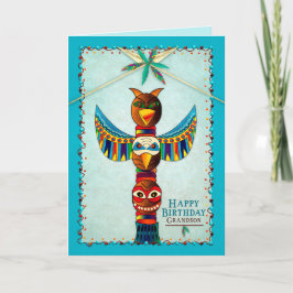 Geburtstag, Enkel, Amerikanische Ureinwohner Totem Karte