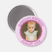 Geburtstag Erinnerung Personalisiert Foto Magnet (Vorderseite/Rückseite)