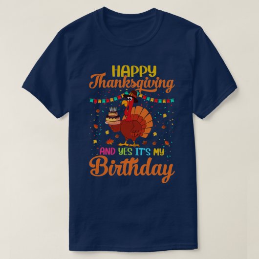 Geburtstag Erntedank T-Shirt (Design vorne)