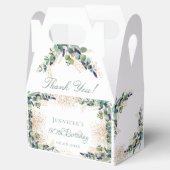 Geburtstag Eukalyptus Glitzer Name vielen Dank Geschenkschachtel (Geöffnet)