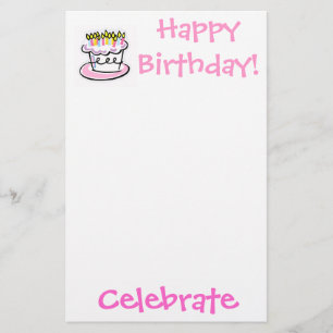 Geburtstag, feiern, alles Gute zum Geburtstag! Briefpapier
