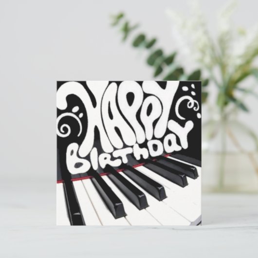 Geburtstag Feiertagskarte (Stehend Vorderseite)