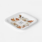 Geburtstag Feminine Fall Floral Pappteller (Gewinkelt)