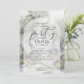 GEBURTSTAG | Flüstern der Woods-Fantasie Einladung (Stehend Vorderseite)