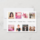 Geburtstag Foto Collage danke Karte (Vorderseite)