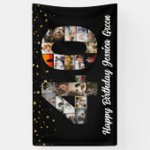 Geburtstag Foto Collage Geburtstagsfeier Banner (Vertikal)