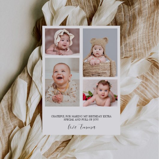 Geburtstag Foto Danke Karte