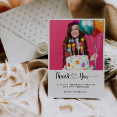 Geburtstag Foto Danke Karte