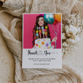 Geburtstag Foto Danke Karte