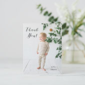 Geburtstag Foto Danke Post Card Postkarte (Stehend Vorderseite)