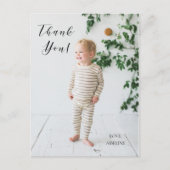 Geburtstag Foto Danke Post Card Postkarte (Vorderseite)