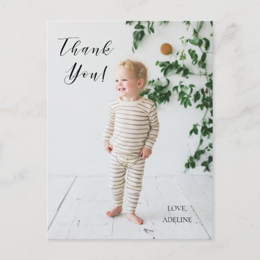 Geburtstag Foto Danke Post Card Postkarte (Vorderseite)